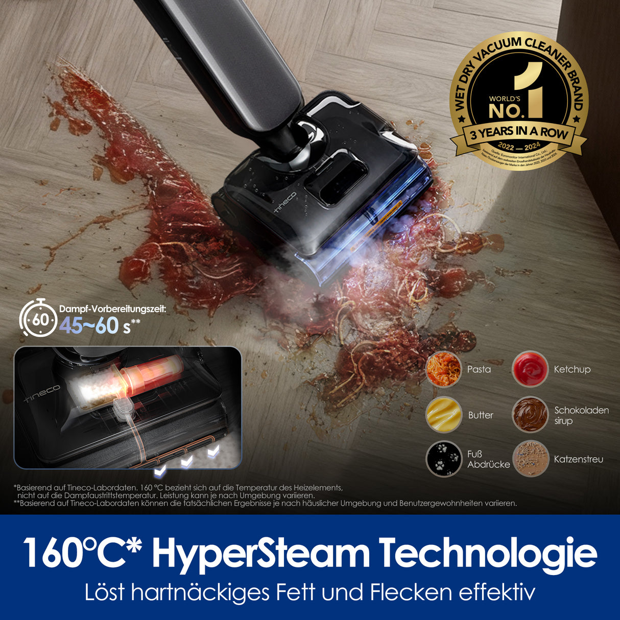 Tineco FLOOLR ONE S9 Artist Steam Pro Wet Dry Vacuum Cleaner