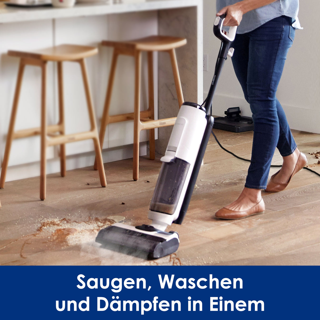Tineco FLOOR ONE S5 Steam intelligenter Nass- und Trockensauger, nasssauger, nass trockensauger, staubsauger, wischsauger, wischmop
