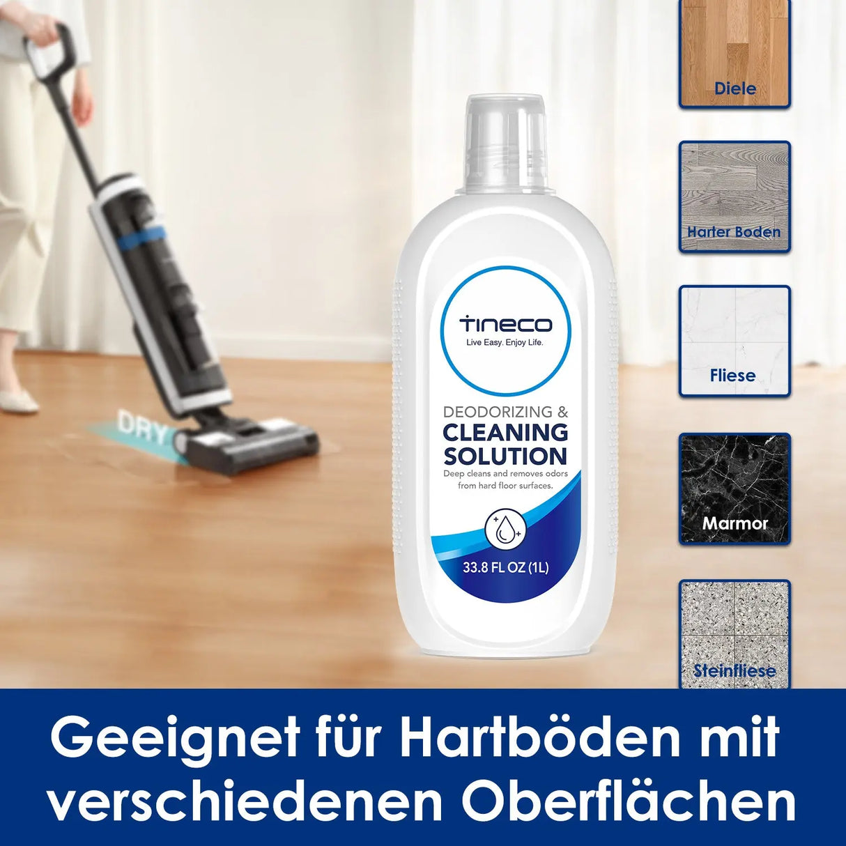 Tineco Multi-Surface Bodenreiniger für FLOOR ONE Series.