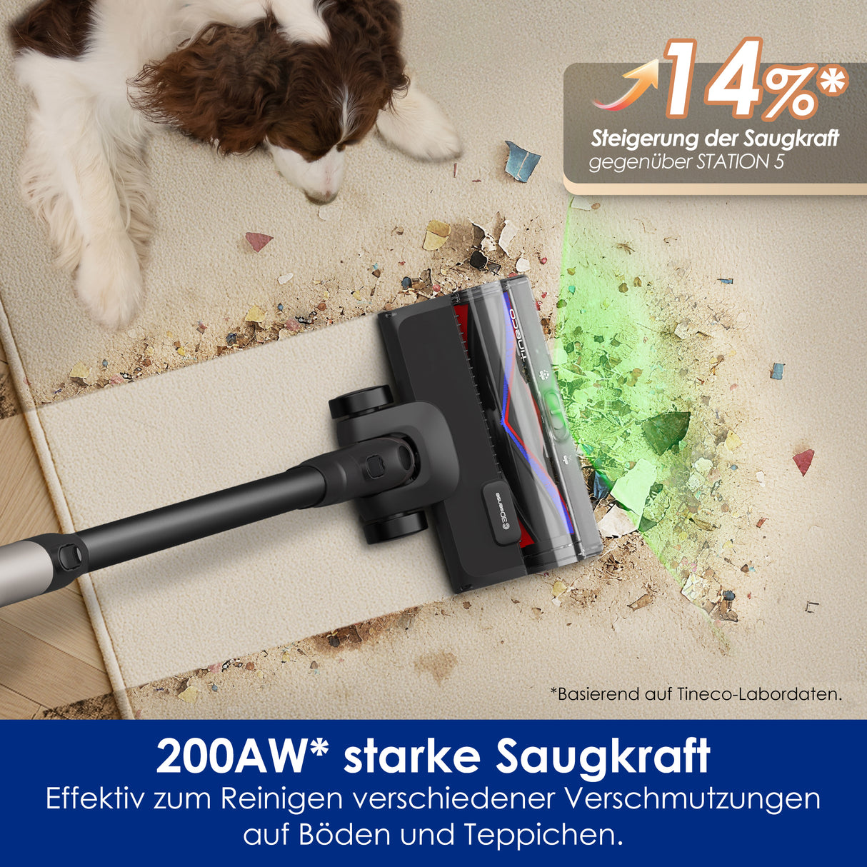 Tineco PURE ONE Station 5 Pro kabelloser smarter Staubsauger