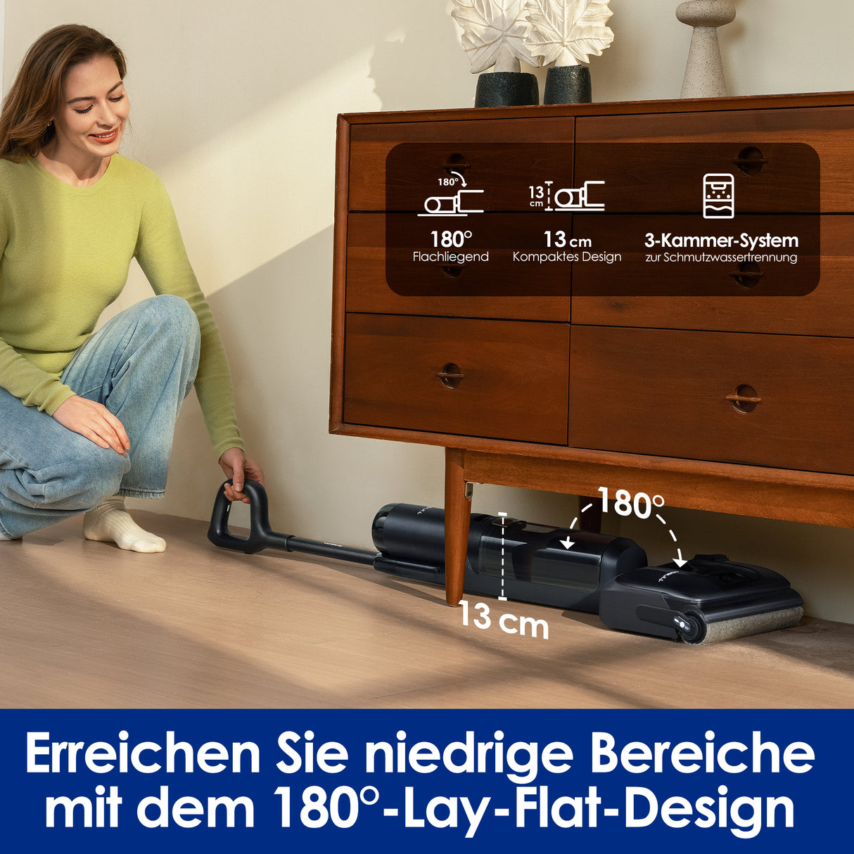 Tineco FLOOR ONE S7 Stretch Ultra intelligenter Nass- und Trockensauger, nasssauger, nass trockensauger, staubsauger, wischsauger, wischmop