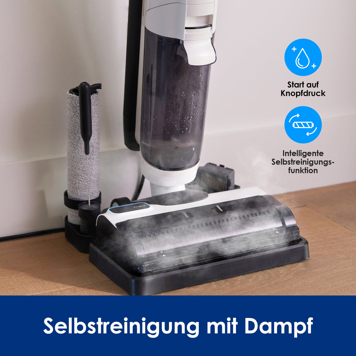 Tineco FLOOR ONE S5 Steam intelligenter Nass- und Trockensauger, nasssauger, nass trockensauger, staubsauger, wischsauger, wischmop
