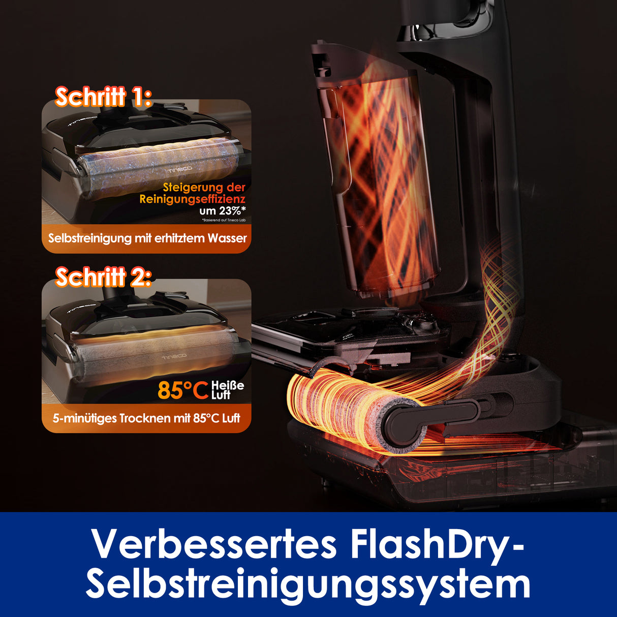 Tineco FLOOR ONE S7 Stretch Ultra intelligenter Nass- und Trockensauger, nasssauger, nass trockensauger, staubsauger, wischsauger, wischmop