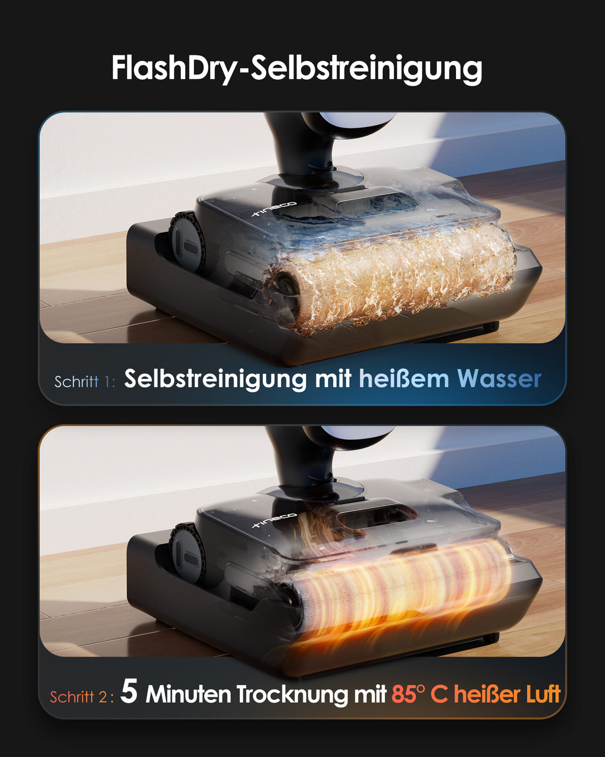 Tineco FLOOR ONE S9 Artist Nass- und Trockensauger, nass trockensauger, wischsauger, staubsauger