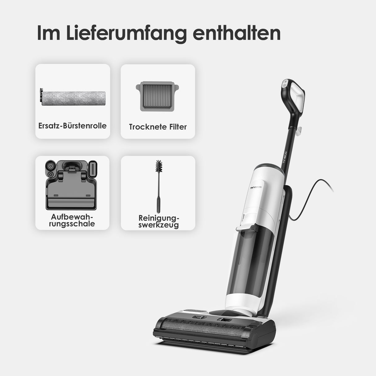 Tineco FLOOR ONE S5 Steam intelligenter Nass- und Trockensauger, nasssauger, nass trockensauger, staubsauger, wischsauger, wischmop