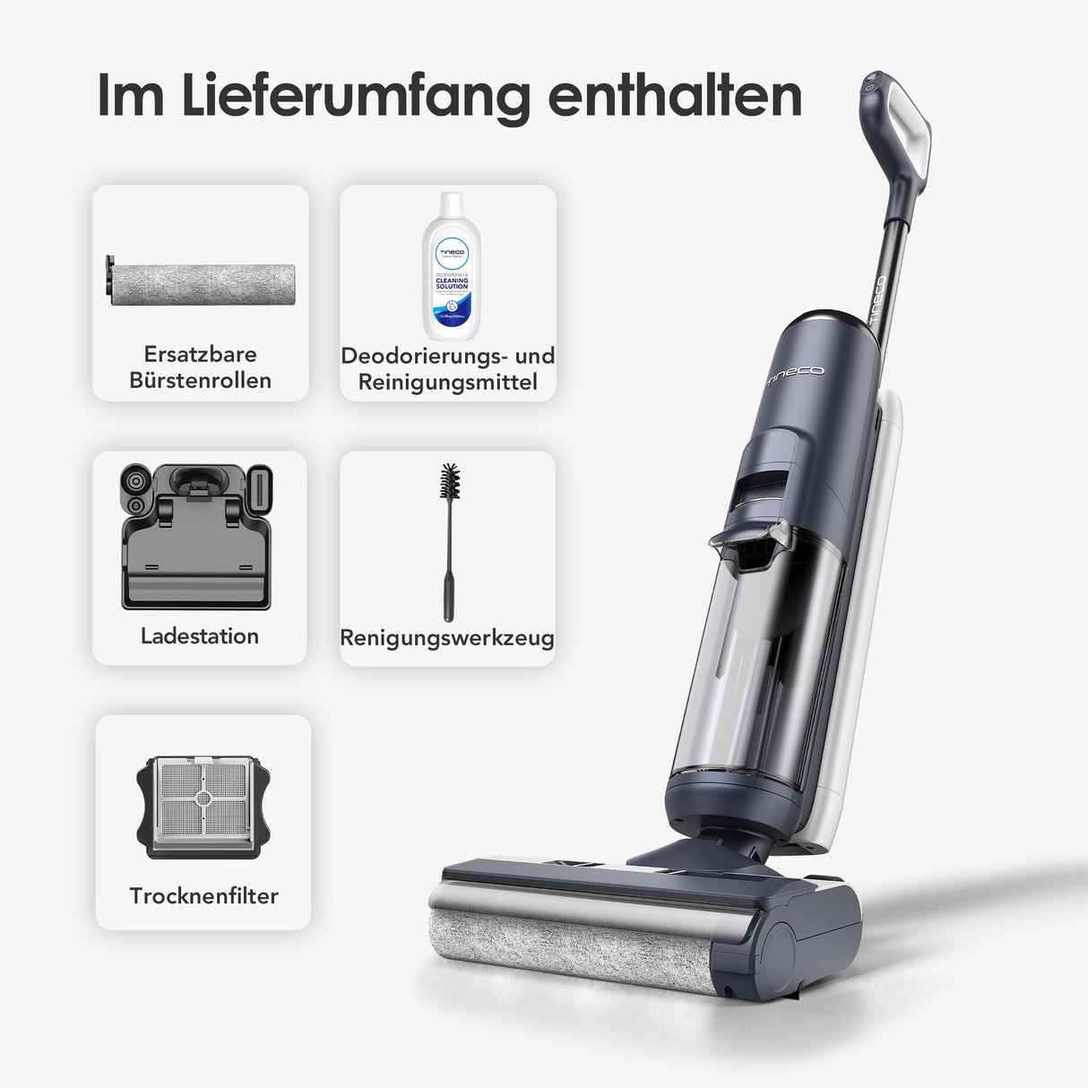 Tineco FLOOR ONE S5 intelligenter Nass- und Trockensauger, nasssauger, nass trockensauger, staubsauger, wischsauger, wischmop