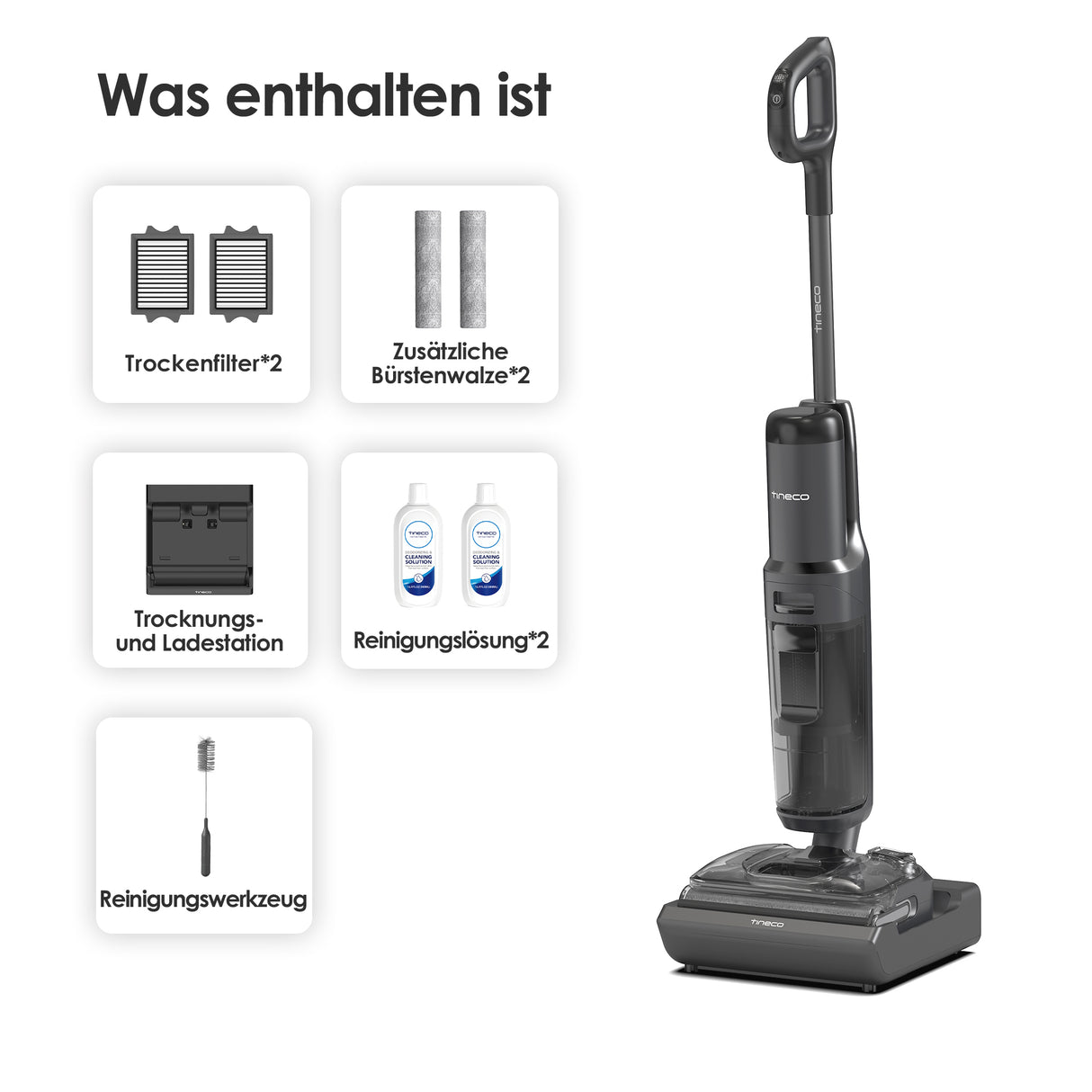 Tineco FLOOR ONE S7 Stretch Ultra intelligenter Nass- und Trockensauger, nasssauger, nass trockensauger, staubsauger, wischsauger, wischmop