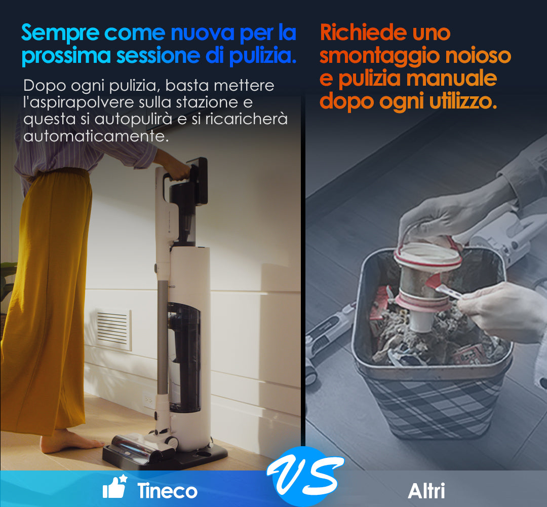 Tineco PURE ONE Station 5 Plus Aspirapolvere Smart Senza Fili, aspirapolvere senza fili, scopa elettrica senza fili, scopa elettrica, scopa, reinigung