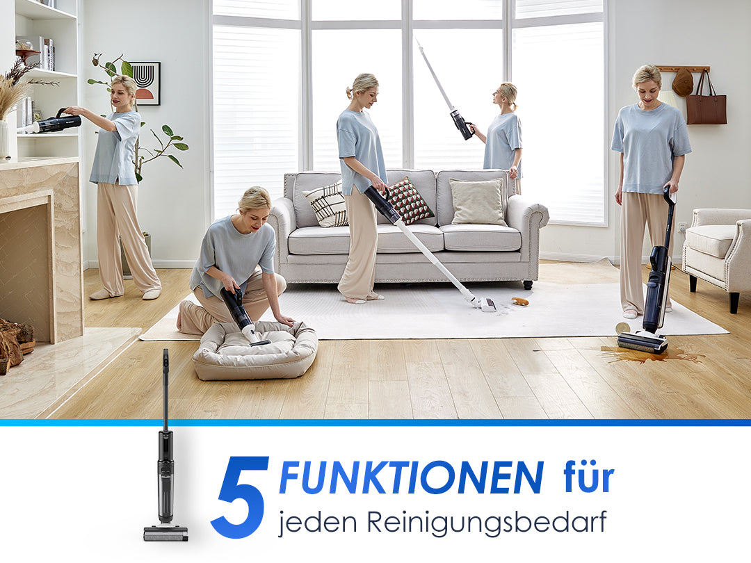 Tineco FLOOR ONE S5 Combo Power Kit intelligenter Nass- und Trockensauger, nasssauger, nass trockensauger, staubsauger, wischsauger, wischmop