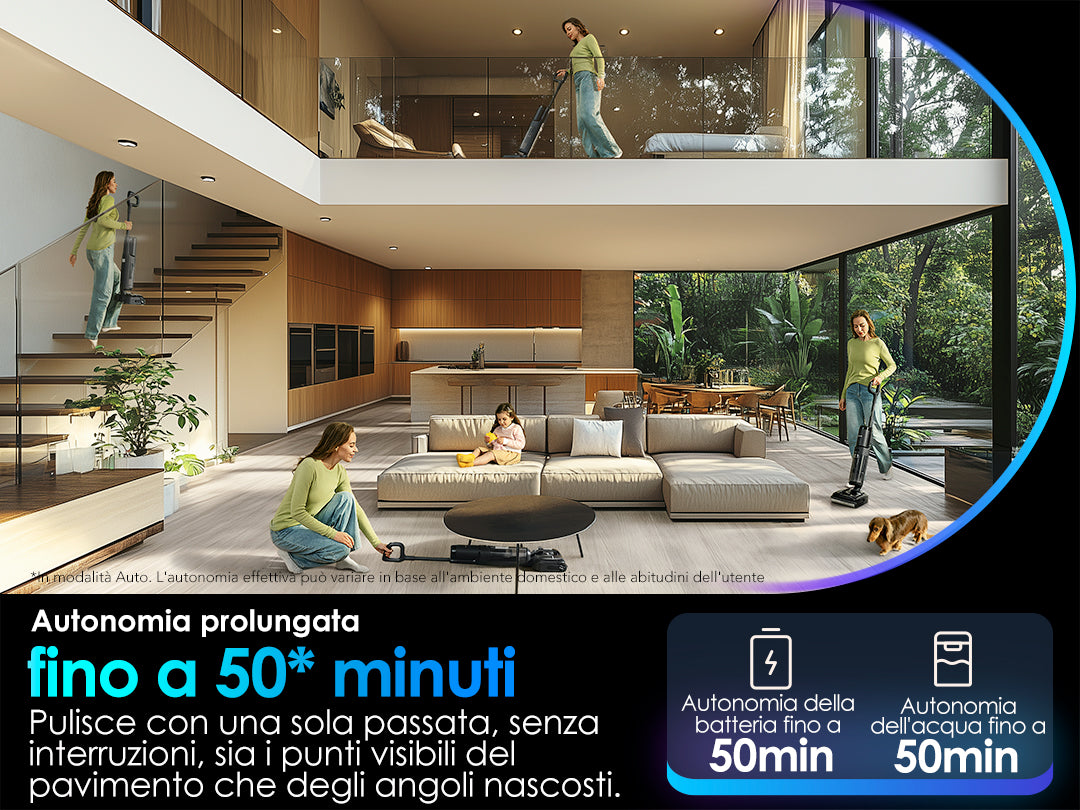 Tineco Floor One S7 Stretch Ultra Lavapavimenti e Aspirapolvere, aspirapolvere senza fili, scopa elettrica senza fili, scopa elettrica, reinigung