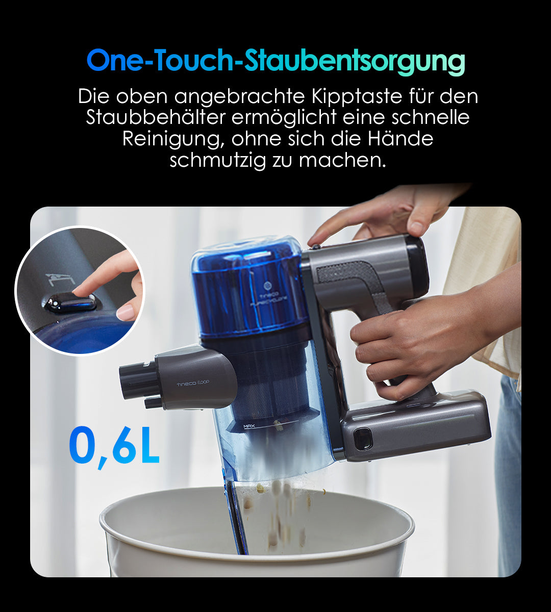 TINECO PURE ONE S70 Smarter Akkustaubsauger, staubsauger, staubsauger kabellos, kabelloser staubsauger, bester akku staubsauger
