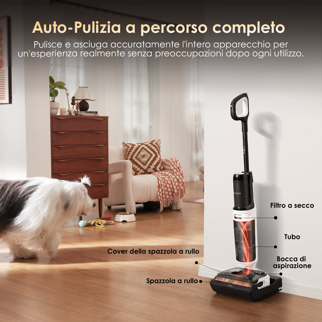 Tineco Floor ONE Switch S6 Stretch Aspirapolvere Lavapavimenti, aspirapolvere senza fili, scopa elettrica senza fili, scopa elettrica, reinigung