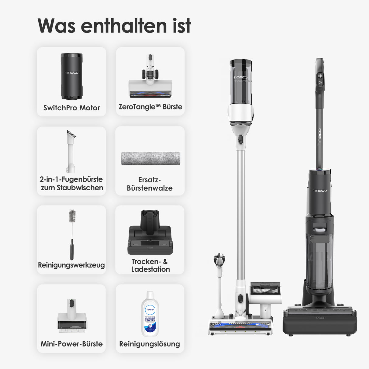 Tineco FLOOR ONE SWITCH S7 Smart Multifunktion Reiniger, Nass- und Trockensauger, nass trockensauger, wischsauger, staubsauger