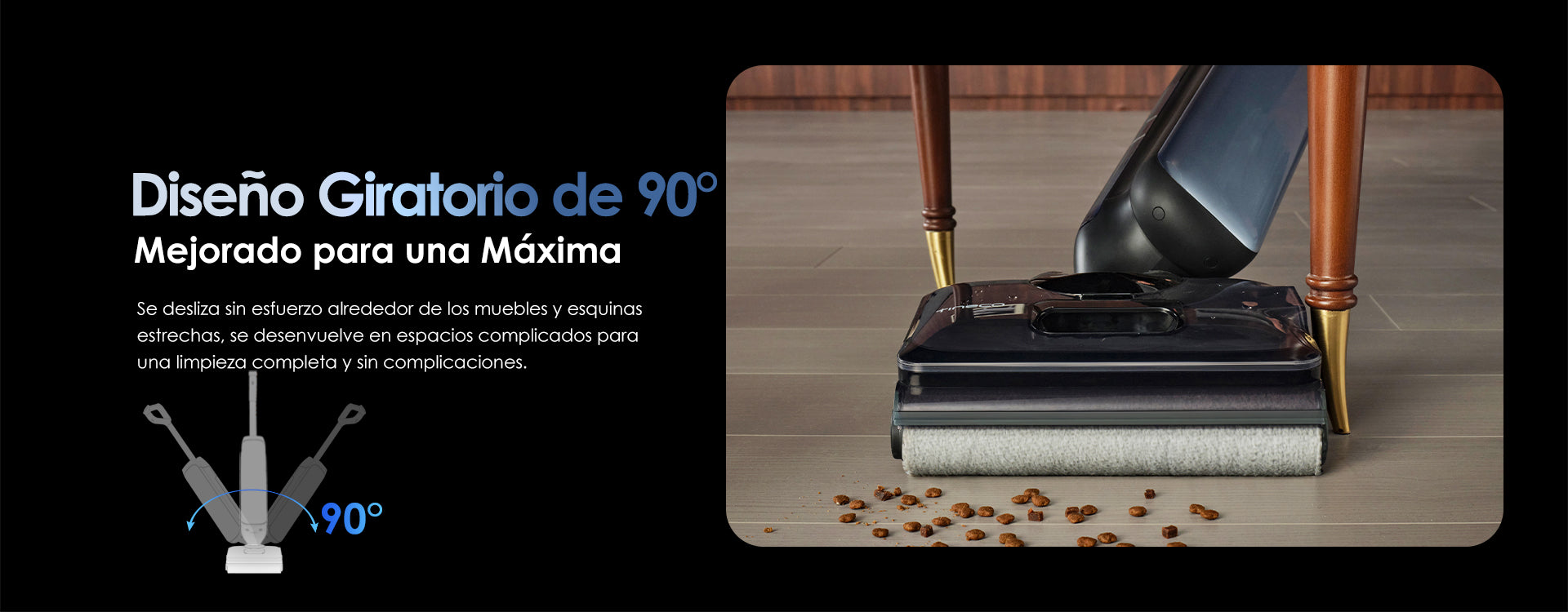 Tineco Floor One S9 Artist Aspiradora fregadora, aspiradora sin cable, aspira y friega sin esfuerzo