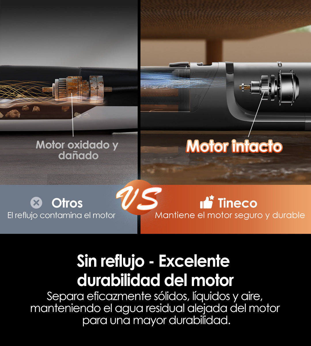 Tineco FLOOR ONE S7 Stretch Steam Aspiradora en Seco y Húmedo,aspiradora sin cable, aspiradora de mano, aspirador sin cable