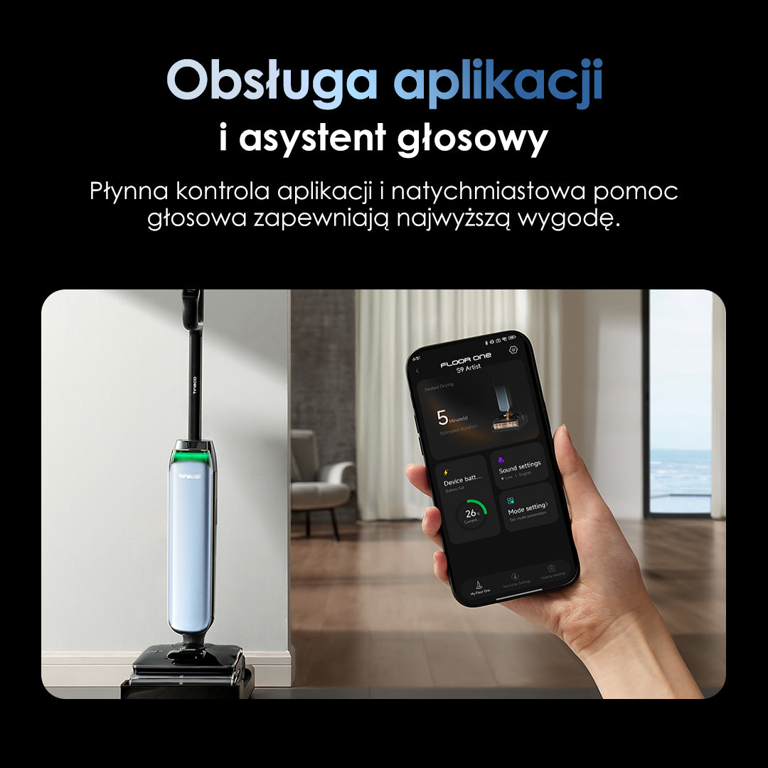 Tineco FLOOR ONE S9 Artist Odkurzacz Mopujący, odkurzacz, odkurzacz bezprzewodowy, odkurzacz piorący, odkurzacz pionowy, odkurzacz myjący, odkurzacz mopujący
