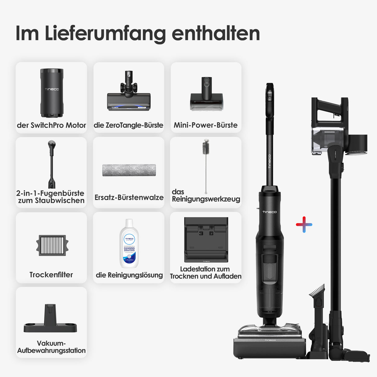Tineco FLOOR ONE Switch S7 Stretch intelligenter Nass- und Trockensauger, wischsauger, wischmop, mopp, akku staubsauger
nass Trockensauger, beutellose staubsauger