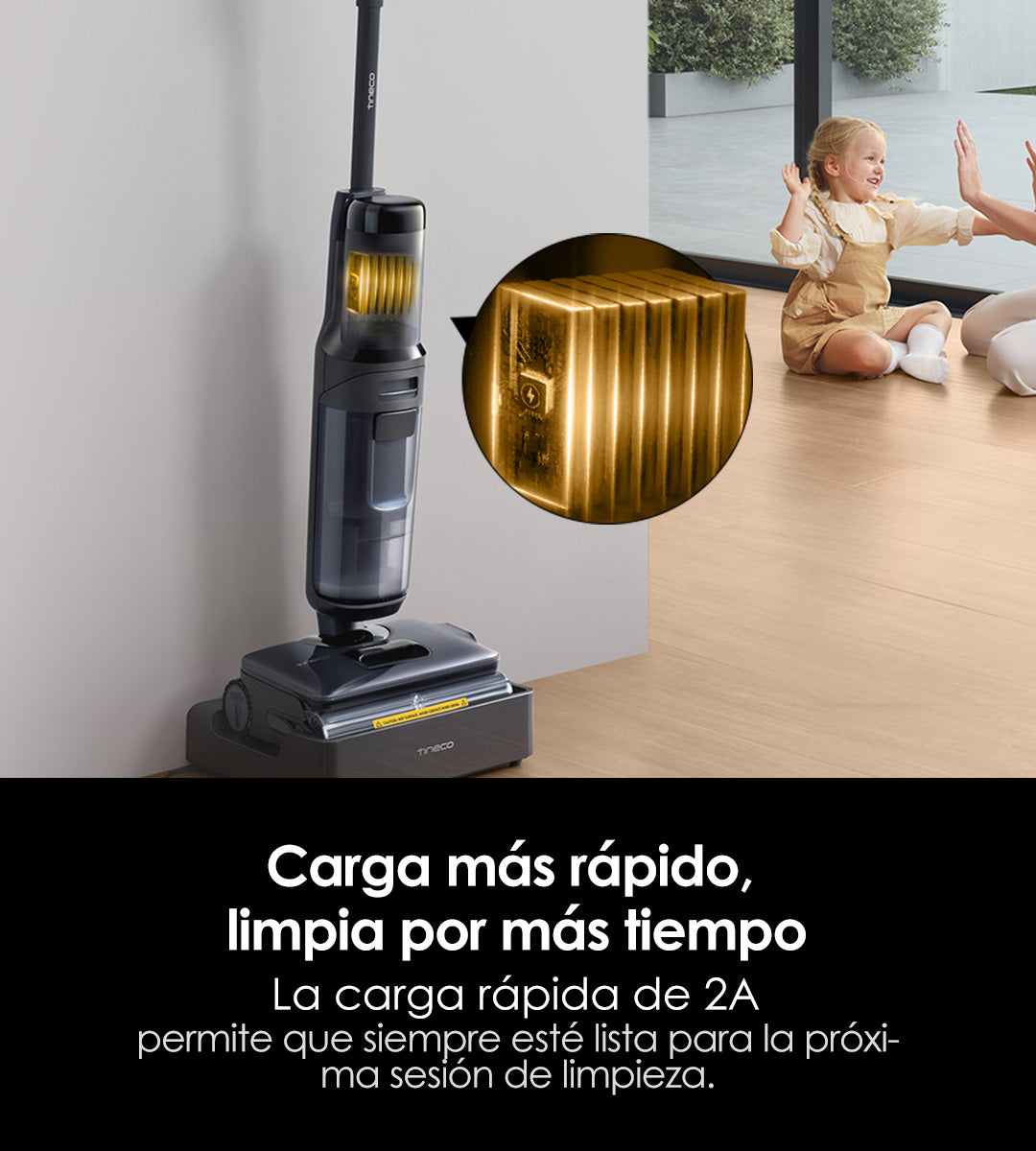 Tineco FLOOR ONE S7 Stretch Steam Aspiradora en Seco y Húmedo,aspiradora sin cable, aspiradora de mano, aspirador sin cable
