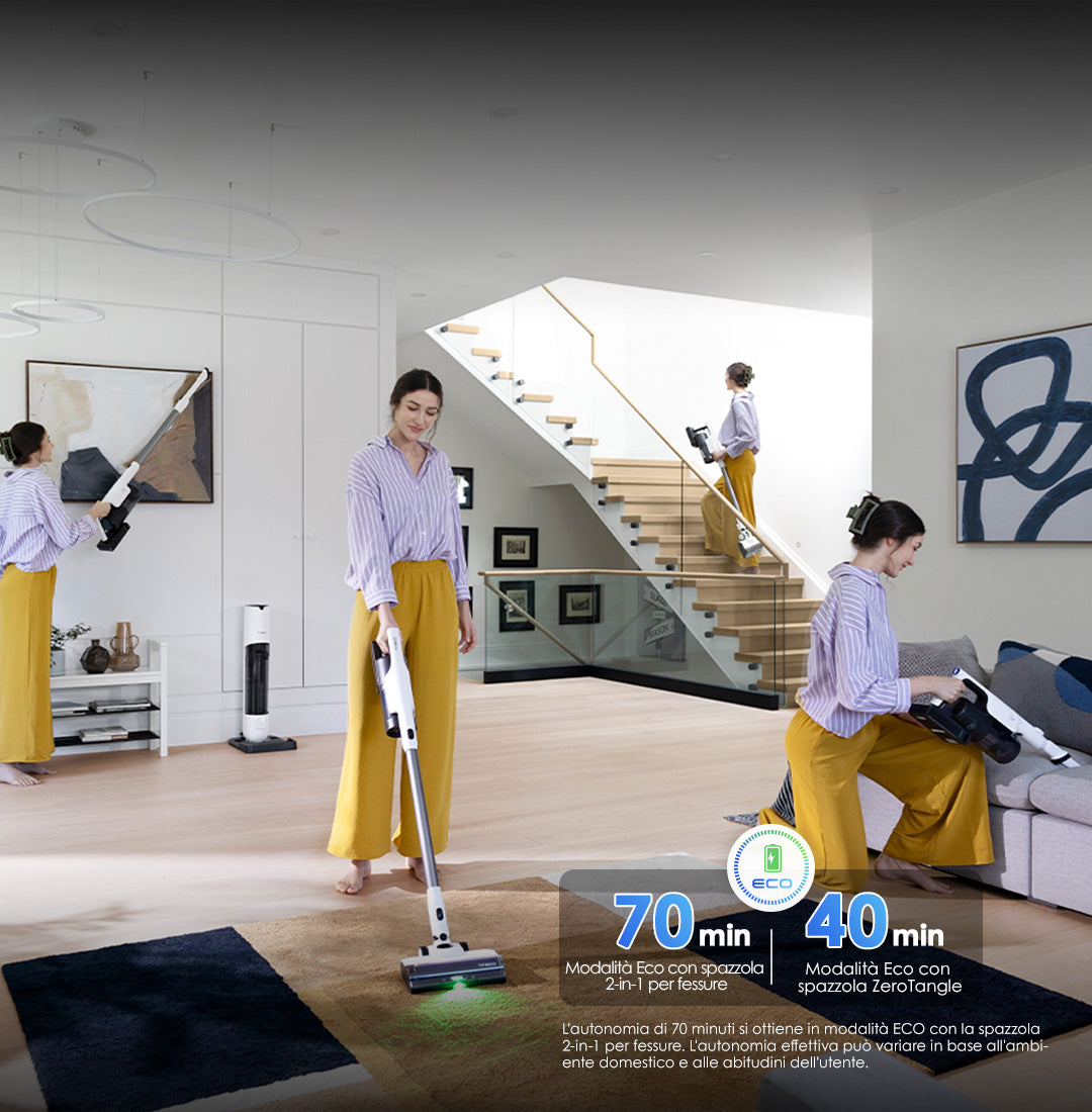 Tineco PURE ONE Station 5 Plus Aspirapolvere Smart Senza Fili, aspirapolvere senza fili, scopa elettrica senza fili, scopa elettrica, scopa, reinigung