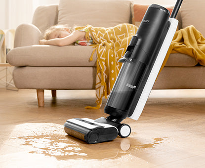 Tineco FLOOR ONE S5 intelligenter Nass- und Trockensauger, staubsauger, staubsauger kabellos,akku staubsauger, wischsauger, wischmop, Besen, ginster