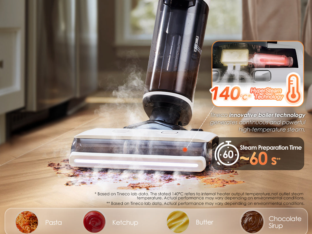 Tineco FLOOR ONE S7 Steam intelligenter Nass- und Trockensauger, Dampfreiniger,nasssauger, nass trockensauger, staubsauger, wischsauger, wischmop