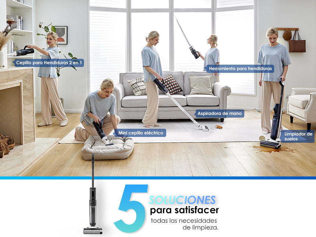 Tineco FLOOR ONE S5 Combo Power Kit intelligenter Nass- und Trockensauger, nasssauger, nass trockensauger, staubsauger, wischsauger, wischmop