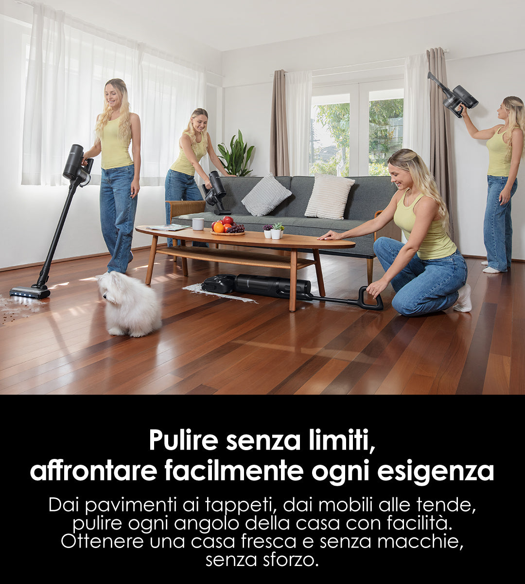 Tineco FLOOR ONE Switch S7 Stretch intelligenter Nass- und Trockensauger, wischsauger, wischmop, mopp, akku staubsauger, nass Trockensauger, beutellose staubsauger