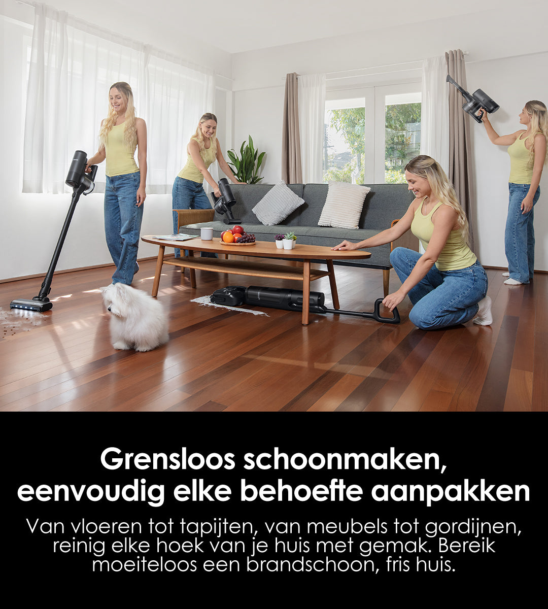Tineco FLOOR ONE Switch S7 Stretch intelligenter Nass- und Trockensauger, wischsauger, wischmop, mopp, akku staubsauger, nass Trockensauger, beutellose staubsauger