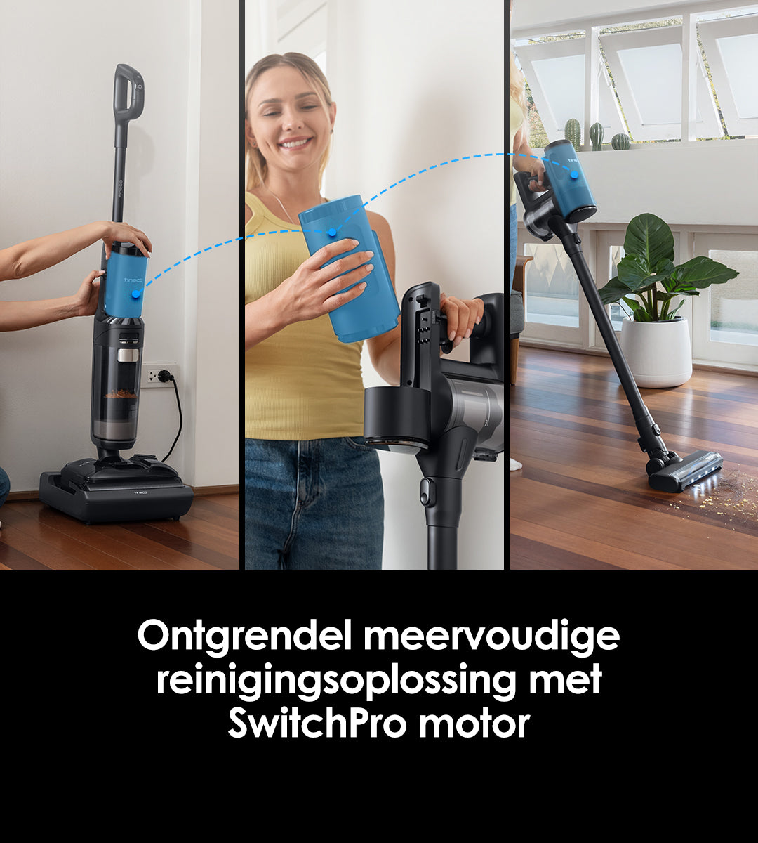 Tineco FLOOR ONE Switch S7 Stretch intelligenter Nass- und Trockensauger, wischsauger, wischmop, mopp, akku staubsauger, nass Trockensauger, beutellose staubsauger
