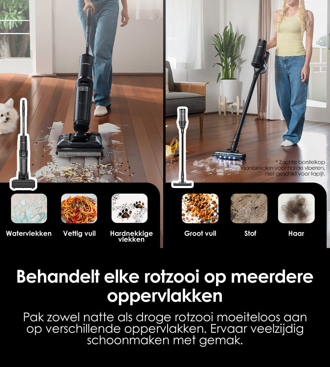 Tineco FLOOR ONE Switch S7 Stretch intelligenter Nass- und Trockensauger, wischsauger, wischmop, mopp, akku staubsauger, nass Trockensauger, beutellose staubsauger