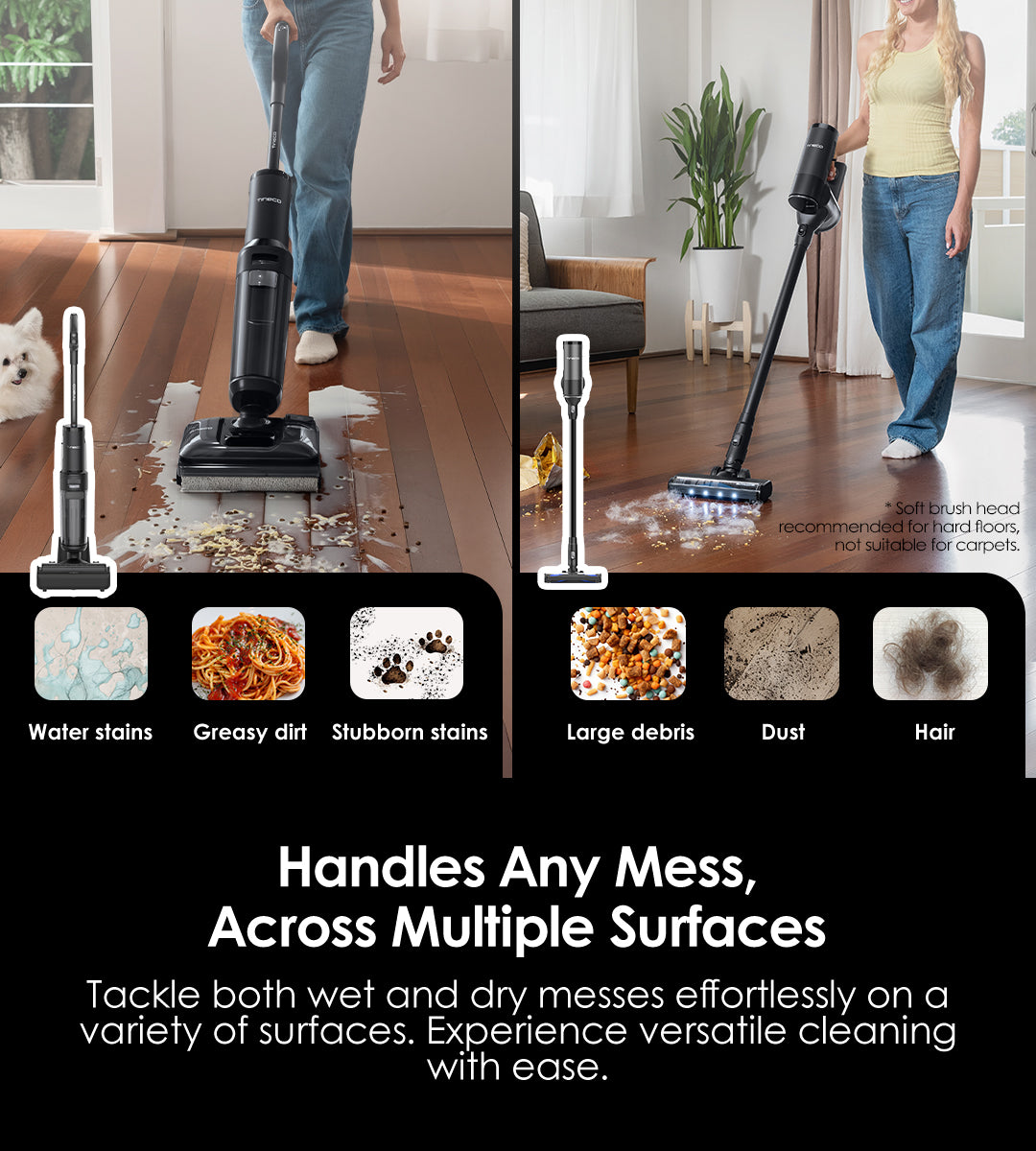 Tineco FLOOR ONE Switch S7 Stretch intelligenter Nass- und Trockensauger, wischsauger, wischmop, mopp, akku staubsauger, nass Trockensauger, beutellose staubsauger
