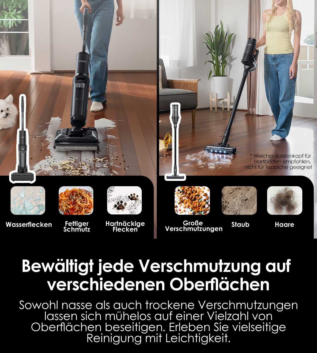 Tineco FLOOR ONE Switch S7 Stretch intelligenter Nass- und Trockensauger, wischsauger, wischmop, mopp, akku staubsauger, nass Trockensauger, beutellose staubsauger