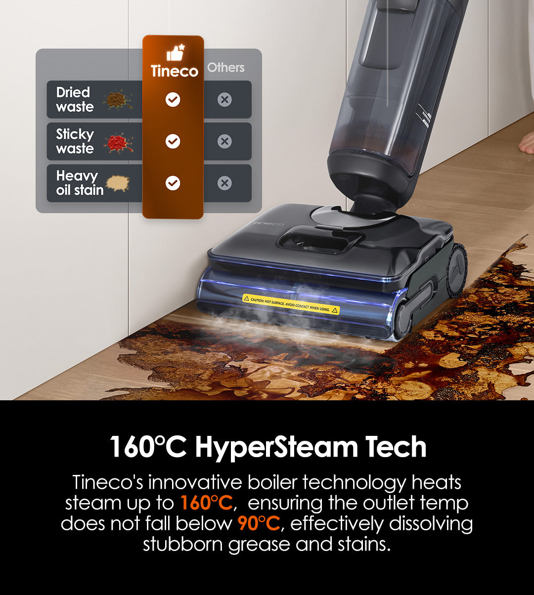 Tineco FLOOR ONE S7 Stretch Steam Stofzuiger met Dweilfunctie, stofzuiger, steelstofzuiger, draadloze stofzuiger, dweil, beste stofzuiger