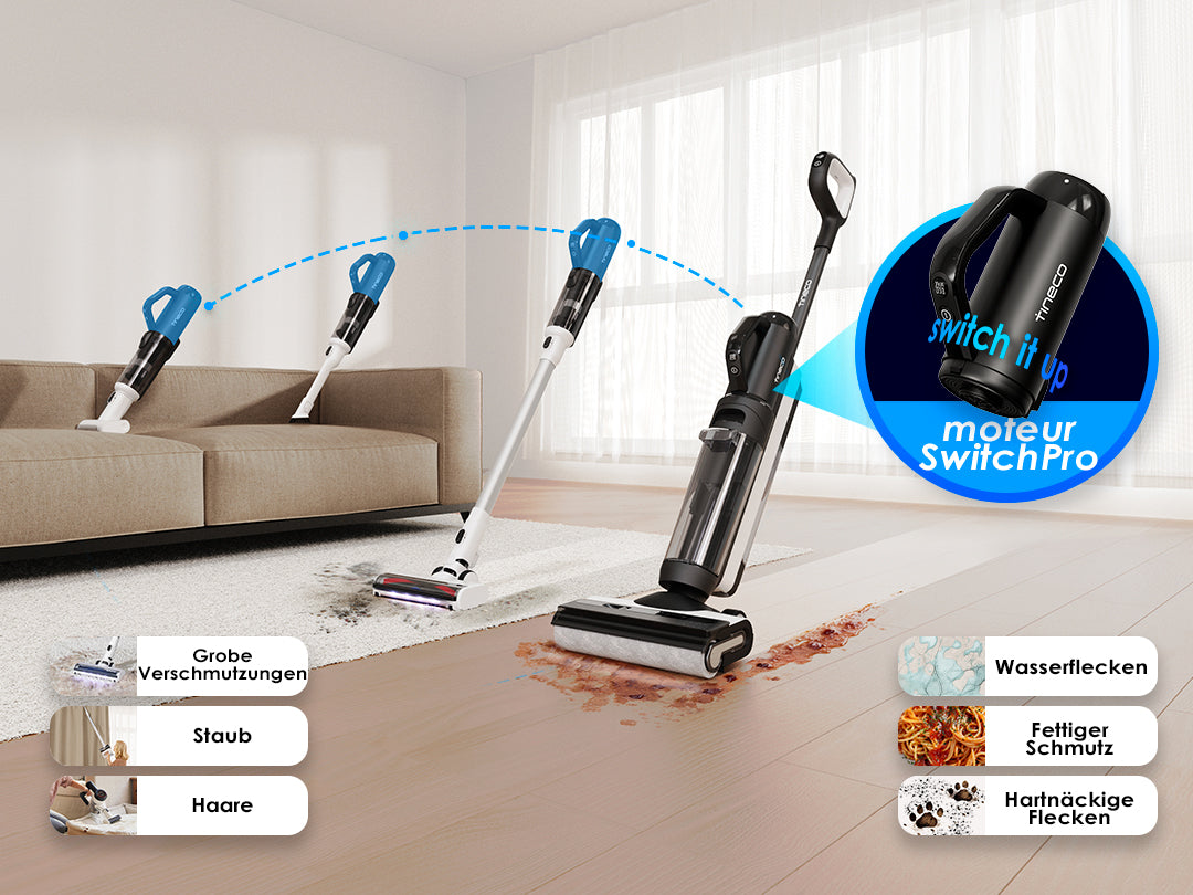 Tineco FLOOR ONE SWITCH S6 Smart Multifunktion Reiniger, Nass- und Trockensauger, nasssauger, nass trockensauger, staubsauger, wischsauger, wischmop