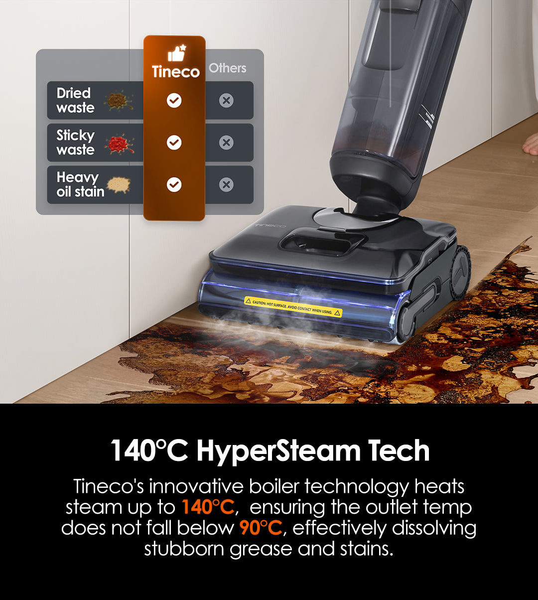 Tineco FLOOR ONE S7 Stretch Steam Odkurzacz Piorący, myjka parowa, odkurzacz, odkurzacz piorący, odkurzacz pionowy, odkurzacz myjący, odkurzacz mopujący