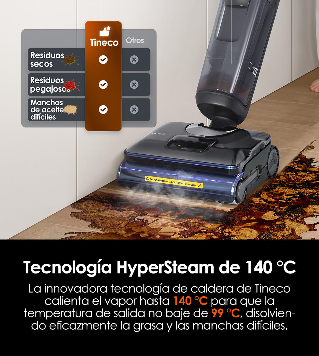 Tineco FLOOR ONE S7 Stretch Steam Nass- und Trockensauger, dampfreiniger, nass trockensauger, wischsauger, staubsauger, Besen, staubsauger kabellos, akku staubsauger