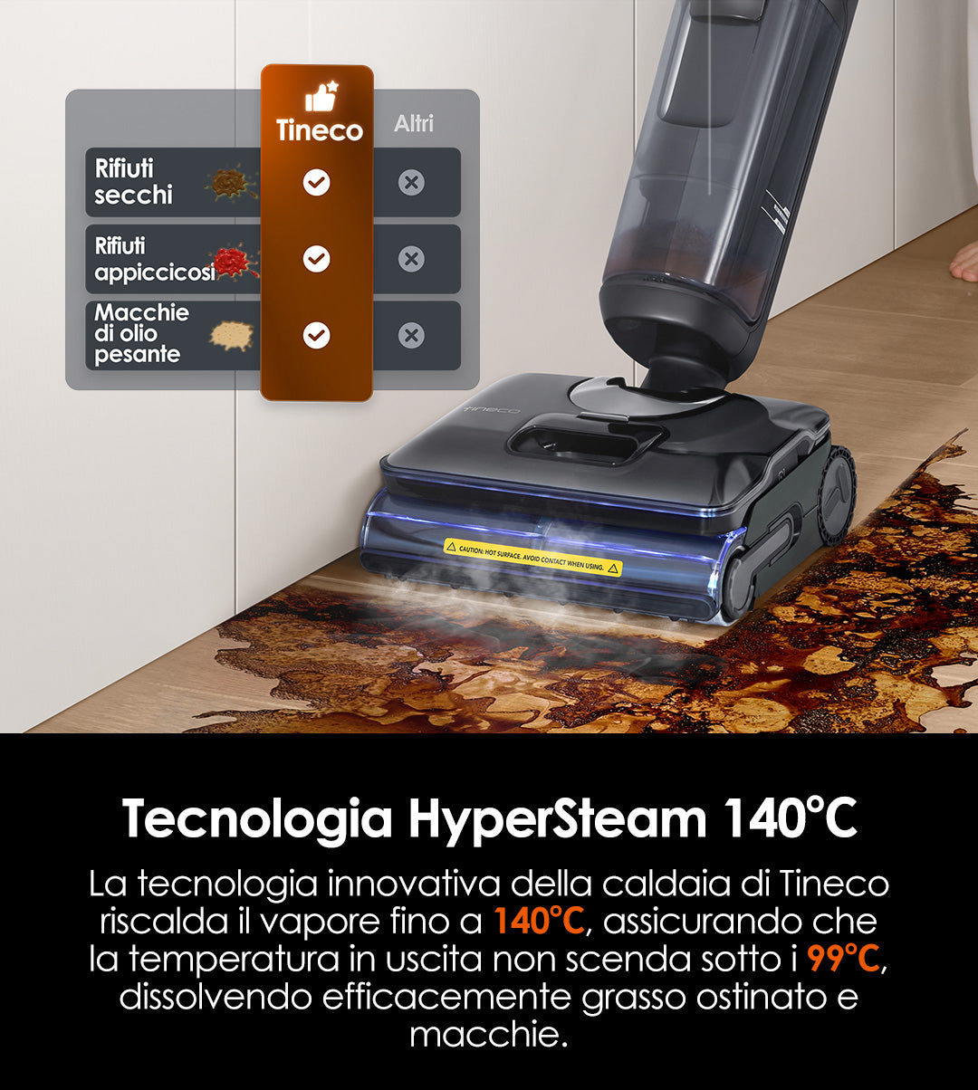 Tineco FLOOR ONE S7 Stretch Steam Nass- und Trockensauger, dampfreiniger, nass trockensauger, wischsauger, staubsauger, Besen, staubsauger kabellos, akku staubsauger