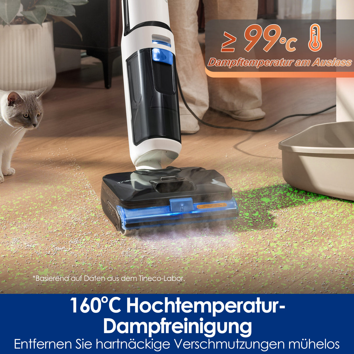 Tineco FLOOR ONE S6 Stretch Steam Nass- und Trockensauger