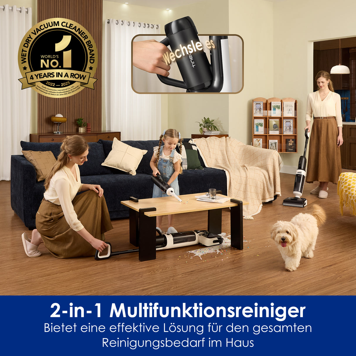 Tineco FLOOR ONE Switch S6 Stretch Breeze intelligenter Nass- und Trockensauger