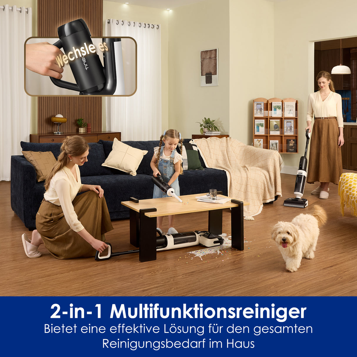 Tineco Floor One Switch S6 Stretch Breeze Aspiradora en Seco y Húmedo Inteligente