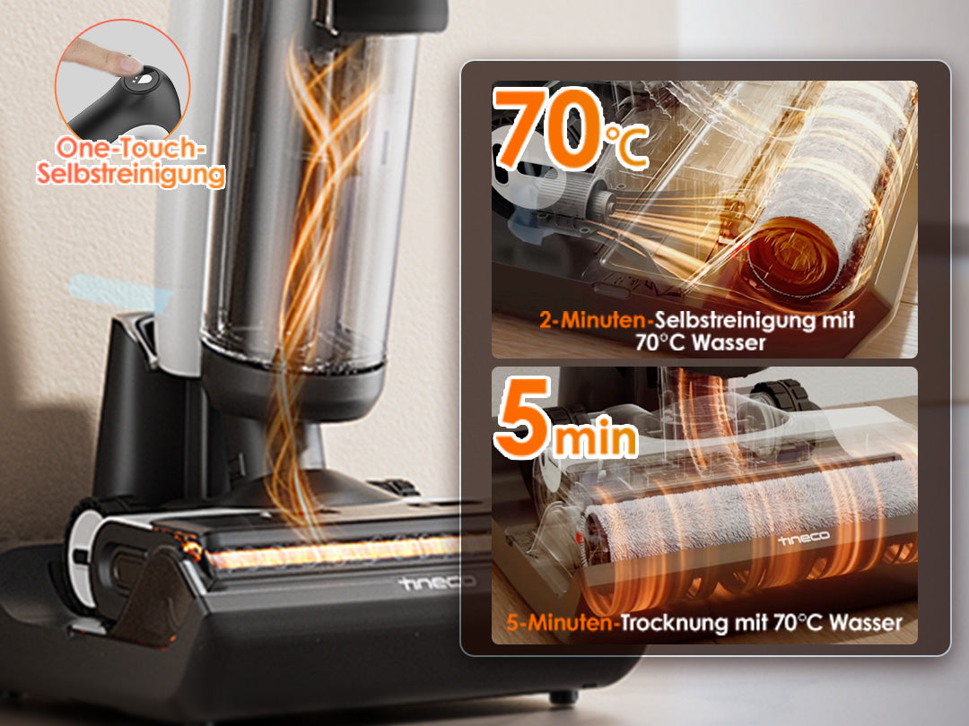Tineco FLOOR ONE S7 FlashDry intelligenter Nass- und Trockensauger, Nass- und Trockensauger, nass trockensauger, wischsauger, staubsauger