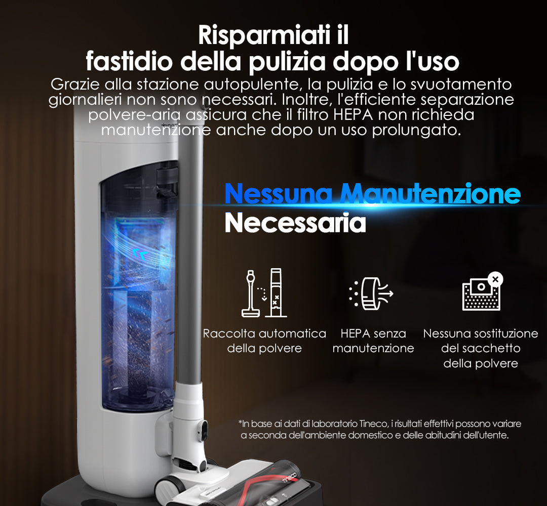 Tineco PURE ONE Station 5 Plus Aspirapolvere Smart Senza Fili, aspirapolvere senza fili, scopa elettrica senza fili, scopa elettrica, scopa, reinigung