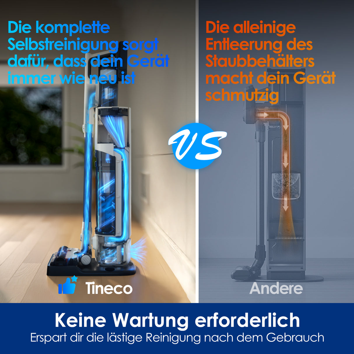 Tineco PURE ONE Station 5 Plus kabelloser smarter Staubsauger, staubsauger, staubsauger kabellos, akku staubsauger, kabelloser staubsauger