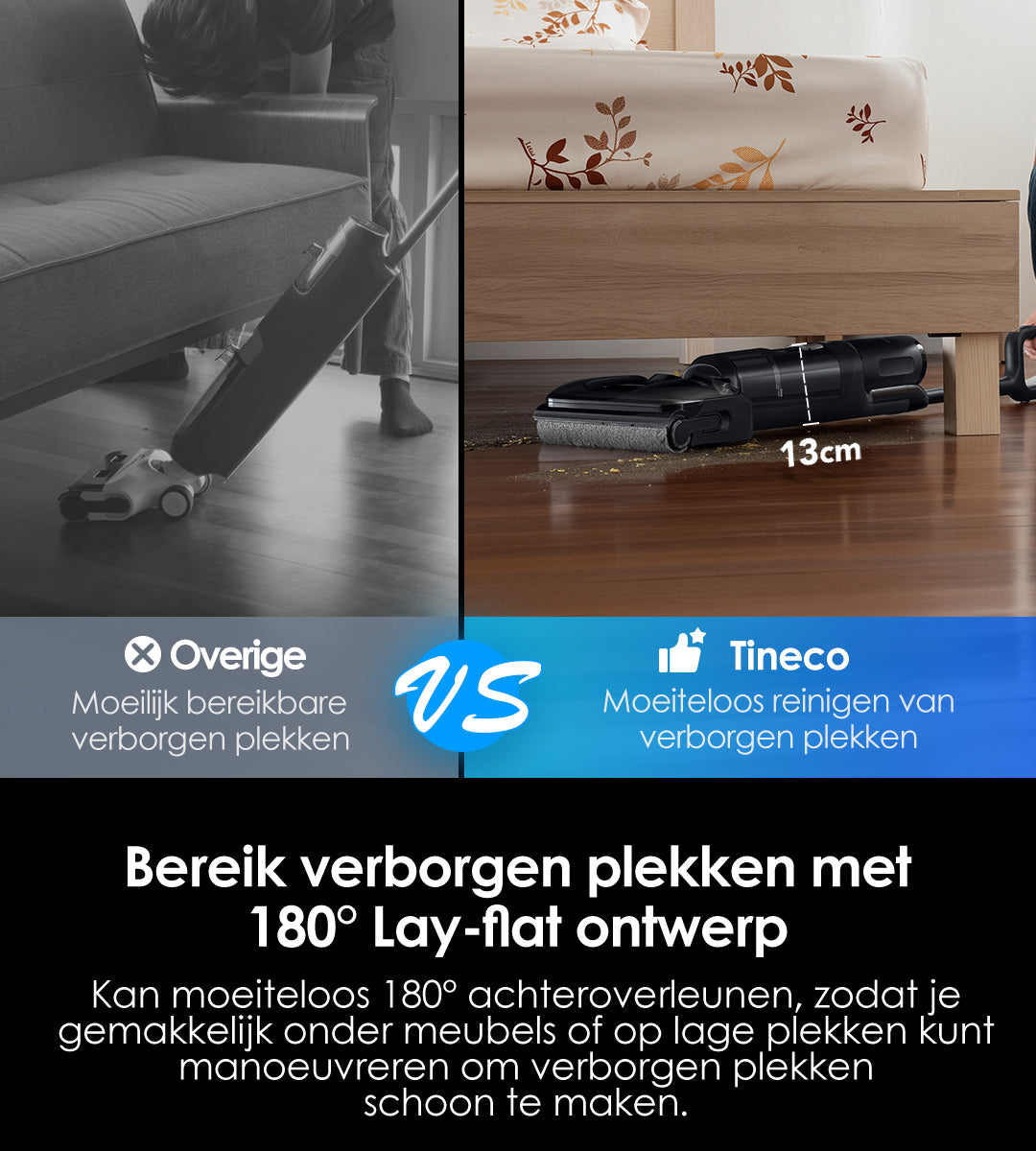 Tineco FLOOR ONE Switch S7 Stretch intelligenter Nass- und Trockensauger, wischsauger, wischmop, mopp, akku staubsauger, nass Trockensauger, beutellose staubsauger