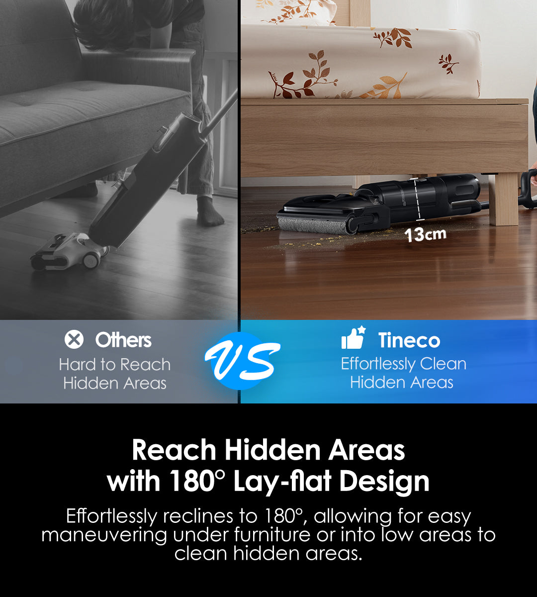 Tineco FLOOR ONE Switch S7 Stretch intelligenter Nass- und Trockensauger, wischsauger, wischmop, mopp, akku staubsauger, nass Trockensauger, beutellose staubsauger
