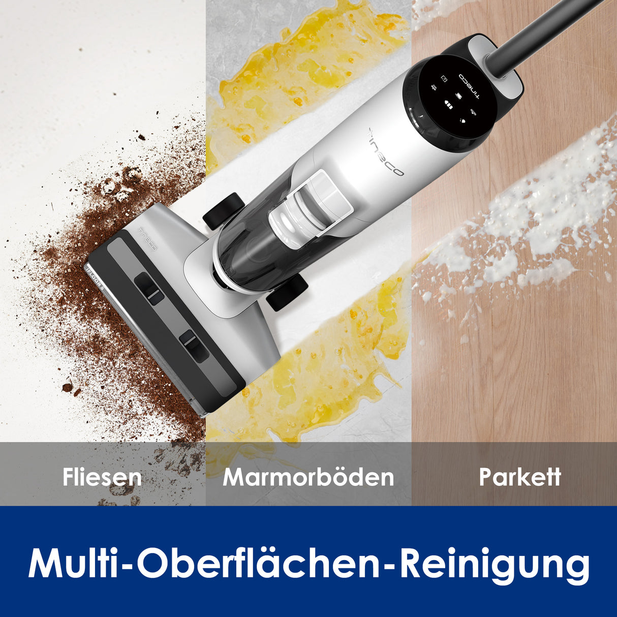 Tineco iFLOOR 5 kabelloser Nass- und Trockensauger, nasssauger, nass trockensauger, staubsauger, wischsauger, wischmop