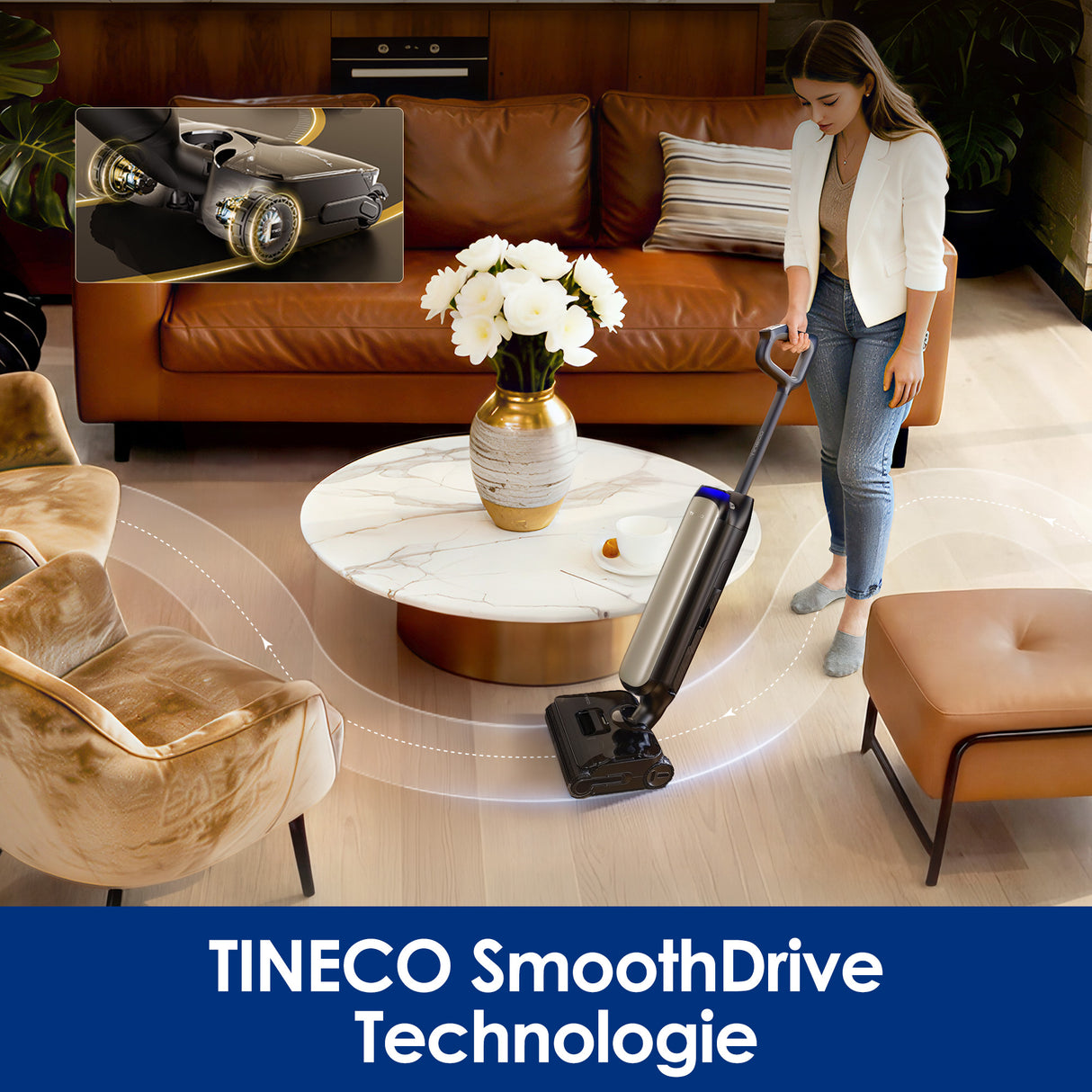 Tineco FLOOR ONE S9 Artist Turbo Stofzuiger met Dweilfunctie