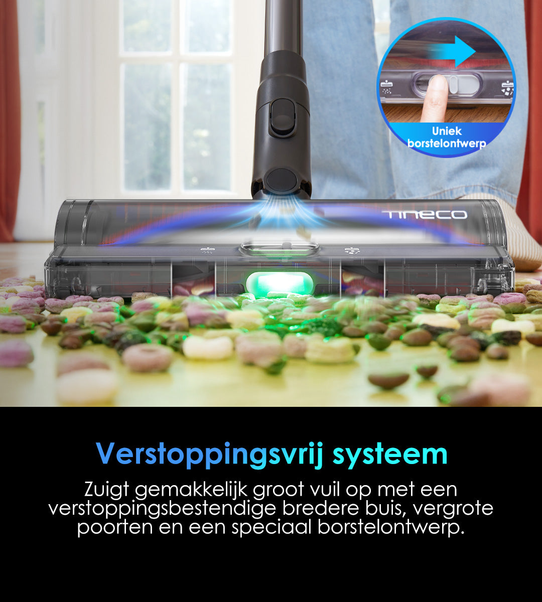 Tineco PURE ONE S50 PRO Snoerloze Slimme Stofzuiger, stofzuiger, steelstofzuiger, draadloze stofzuiger, dweil, beste stofzuiger