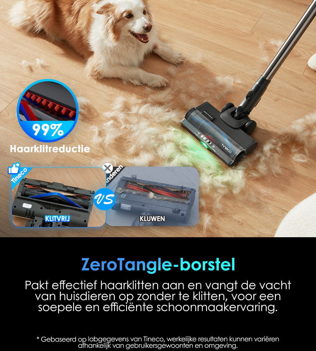 Tineco PURE ONE S50 PRO Snoerloze Slimme Stofzuiger, stofzuiger, steelstofzuiger, draadloze stofzuiger, dweil, beste stofzuiger