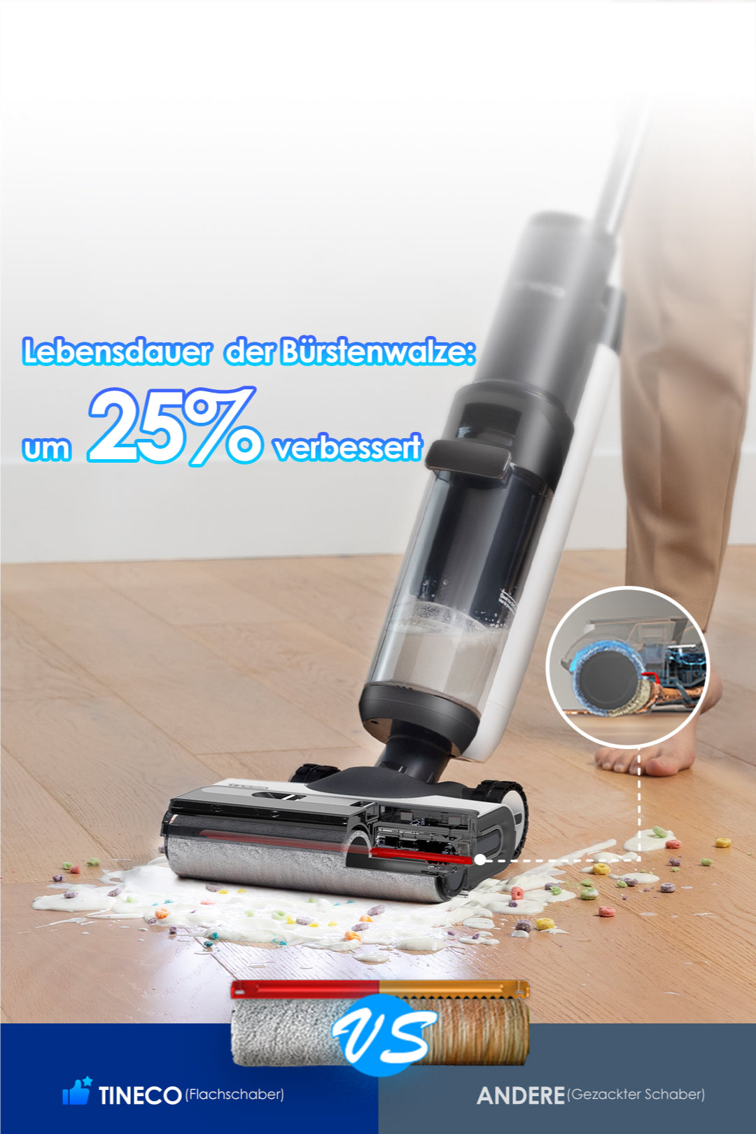 Tineco FLOOR ONE S7 Smart Multifunktion Reiniger, Nass- und Trockensauger, nass trockensauger, wischsauger, staubsauger